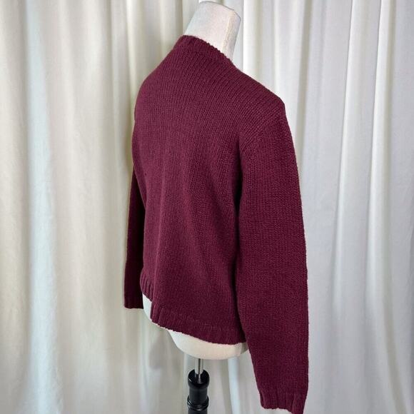 Cherokee Vintage Floral Cardigan Sweater Knit Long Sleeve Women's Small Cottage - Picture 9 of 11